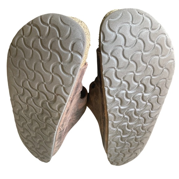 Birkenstock Womens Arizona Oiled Leather Two Strap Slide Sandals Size 40 (9-9.5) main image 4